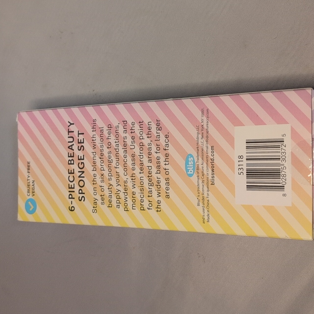 Bliss Beauty Sponges 6 Pack NEW - Picture 5 of 7